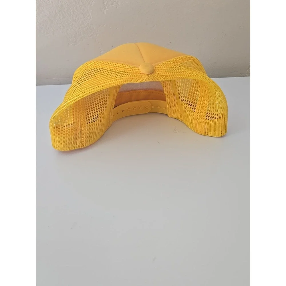 Vtg John Deere Hat Yellow Mesh Trucker Snapback Retro 80s Old Stock Cap New USA